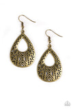 Alpha Amazon - Brass Earring