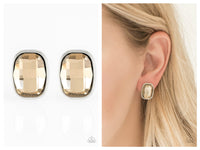 Incredibly Iconic - Brown Post Earring