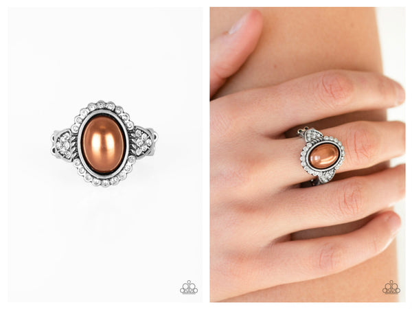 Pearl Party - Brown Ring