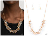 Pardon My FRINGE - Brown Necklace
