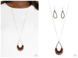 Homespun Artifact - Brown Necklace