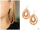 Prana Party - Brown Earring