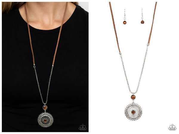 Where No MANDALA Has Gone Before - Brown Necklace