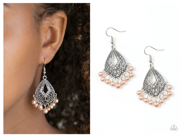 Gracefully Gatsby - Brown Earring