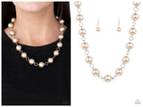 Ensconced in Elegance - Brown Necklace