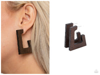 The Girl Next OUTDOOR - Brown Hoop Earring