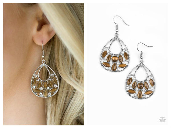 Just DEWing My Thing - Brown Earring