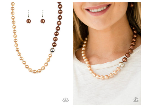 5th Avenue A-Lister - Brown Necklace