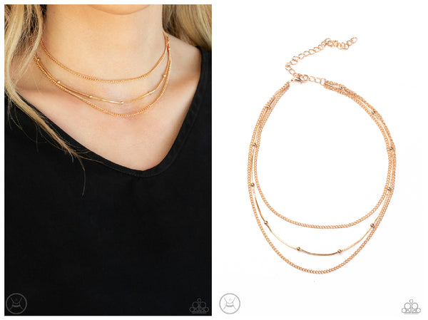 Subtly Stunning - Gold Choker