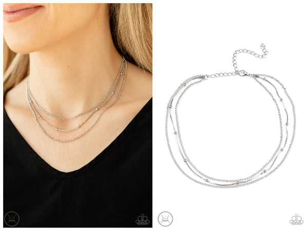 Subtly Stunning - Silver Choker