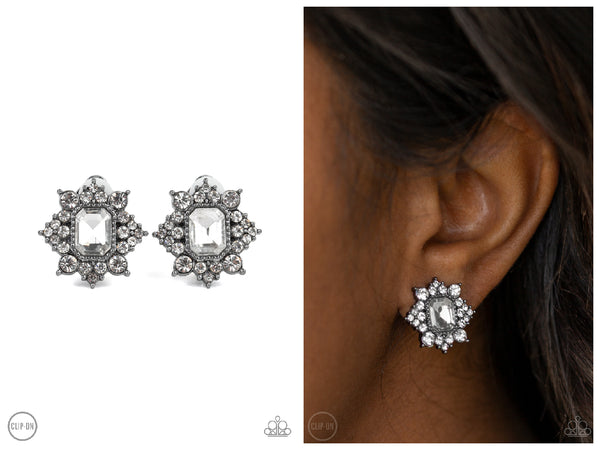 Interstellar Sparkle - Black Clip-on Earring