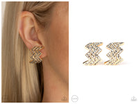 Fast as Lightning - Gold Clip-on Earring