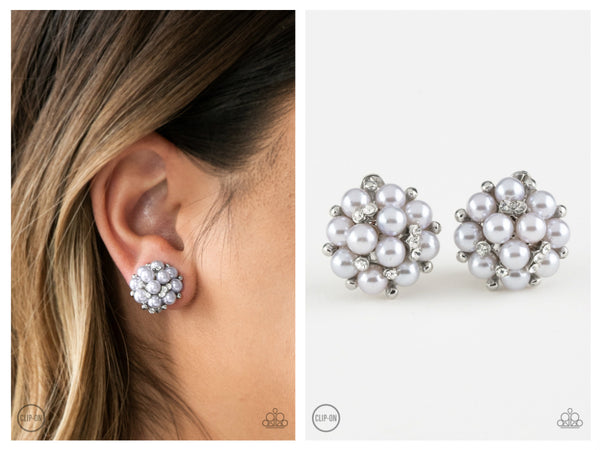 Par Pearl - Silver Clip-on Earring