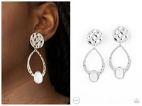 Opal Obsession - White Clip-on Earring