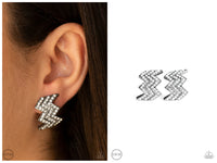 Fast as Lightning - Black Clip-on Earring