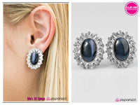 On The Money - Blue Clip-on Earring