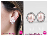 Top Class Shimmer - Pink Clip-on Earring