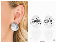 Hold The SHINE - Silver Clip-on Earring