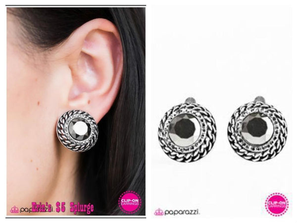 Born To Reign - Silver Clip-on Earring