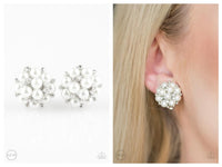 Par Pearl - White Clip-on Earring