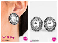 Making Magic Happen - White Clip-on Earring