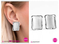 Truly Royal - White Clip-on Earring