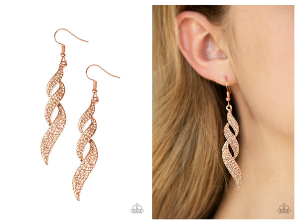 On Fire - Copper Earring
