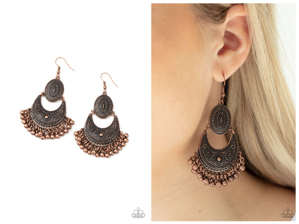 Western Trails - Copper Earring