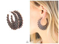 Funky Flirt - Copper Hoop Earring