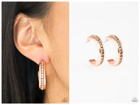 5th Avenue Fashionista - Copper Hoop Earring