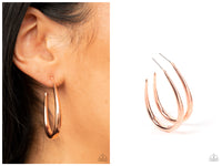 CURVE Your Appetite - Copper Hoop Earring