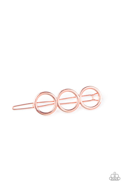 A HOLE Lot of Trouble - Copper Hair Clip