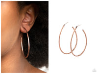 Cool Curves - Copper Hoop Earring