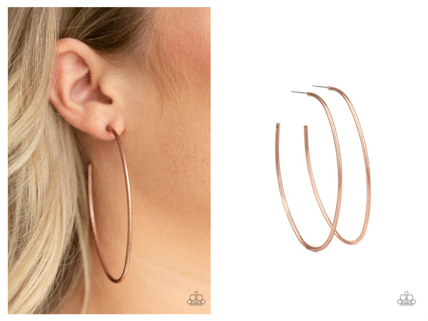 Whoop de Hoop - Copper Hoop Earring