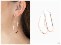 City Curves - Copper Hoop Earring