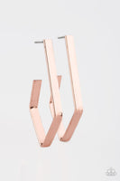 Geo Grand - Copper Hoop Earring