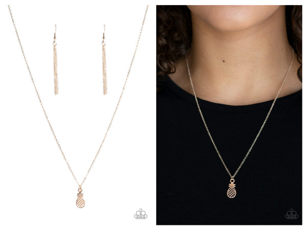 A PINEAPPLE a Day - Rose Gold Necklace