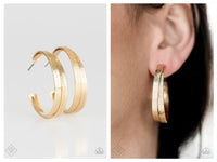 High-Class Shine - Gold Hoop Earring