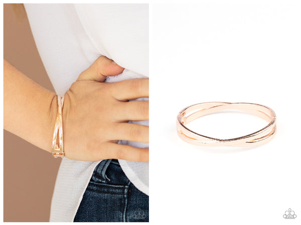 Crossing Over - Rose Gold Bracelet