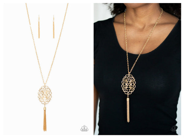 A MANDALA Of The People - Gold Necklace