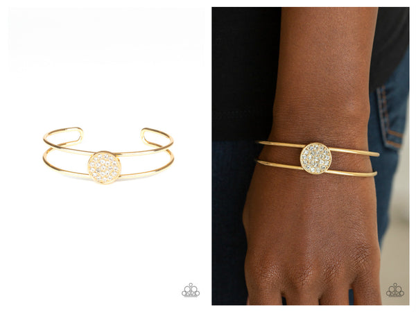 Dial Up The Dazzle - Gold Bracelet