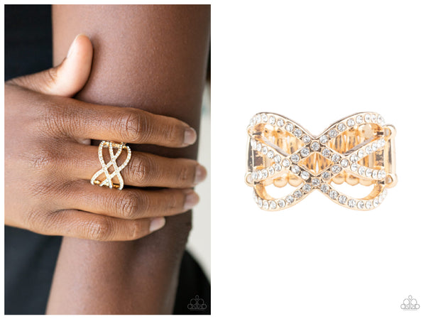 Cross Action Couture - Gold Ring