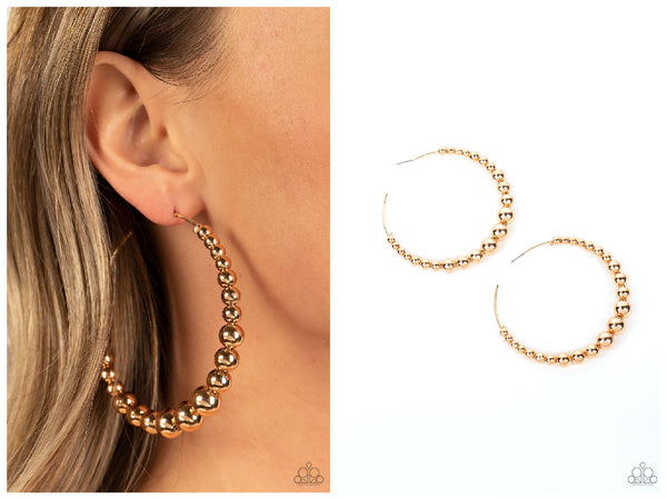 Show Off Your Curves - Gold Hoop Earring