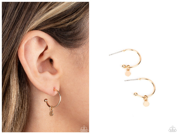 Modern Model - Gold Hoop Earring