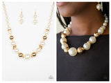 Gold and White Pearl Set