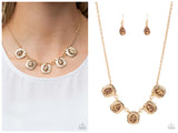 Mayan Masterpiece - Brown Necklace