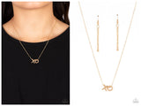 Hugs and Kisses - Gold Necklace