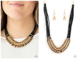 Lock, Stock, and SPARKLE - Gold Necklace