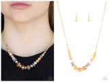 Turn Up The Tea Lights - Gold Necklace