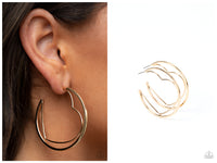 Love Goes Around - Gold Hoop Earring